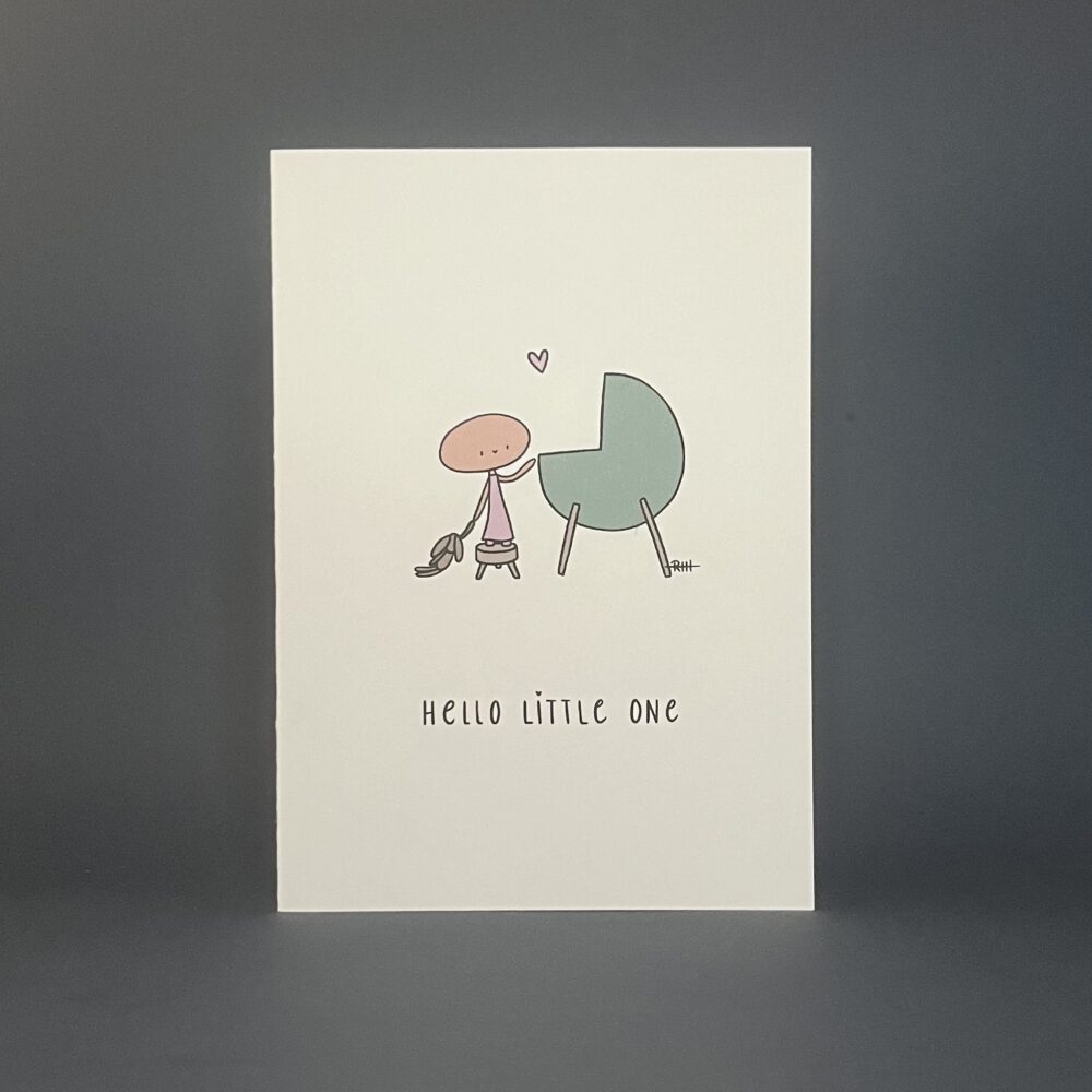 Kaart hello little one - big sister