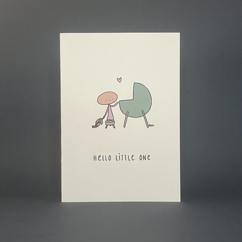 Kaart hello little one - big sister