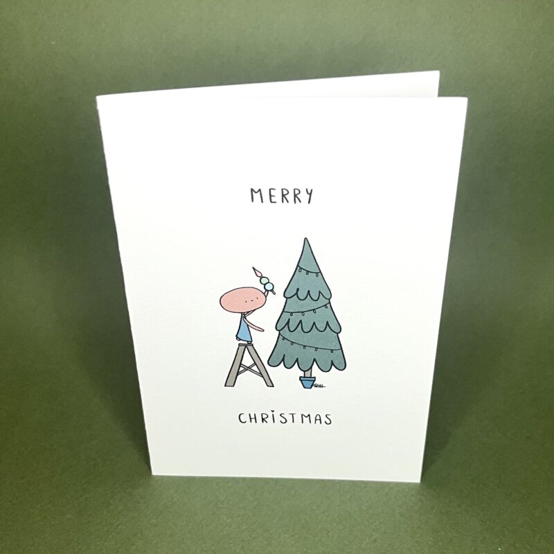 Kerstkaart kerstboom
