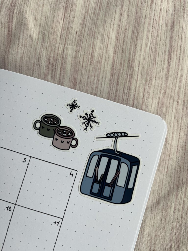 Stickers wintersport in journal