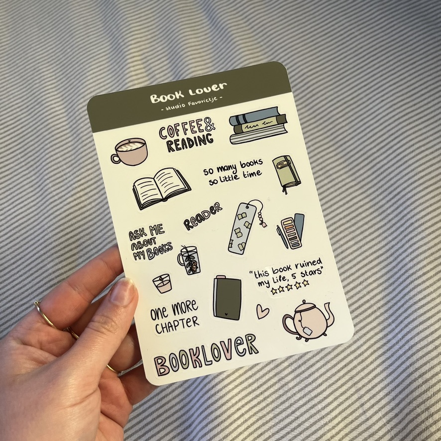 Stickervel booklover - foto 1