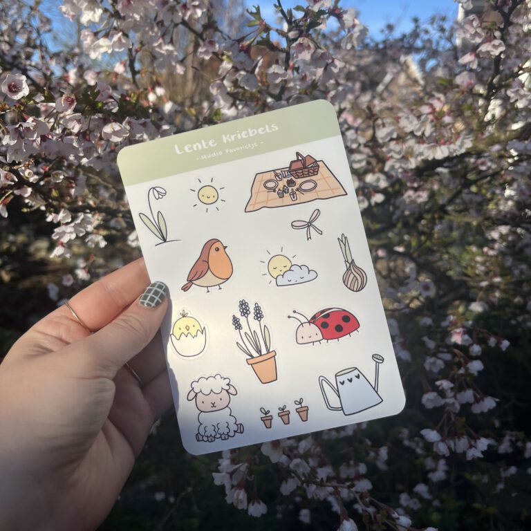 Stickervel lente - foto buiten