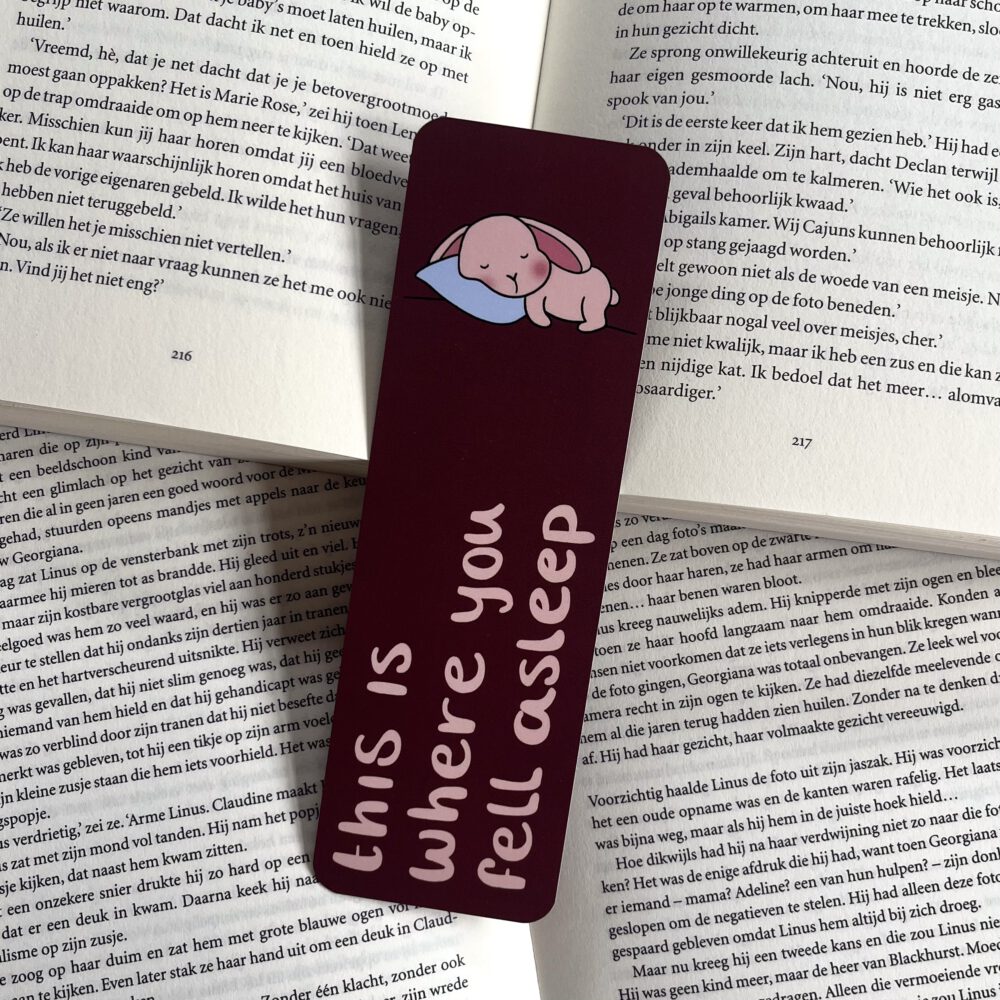 Boekenlegger sleep
