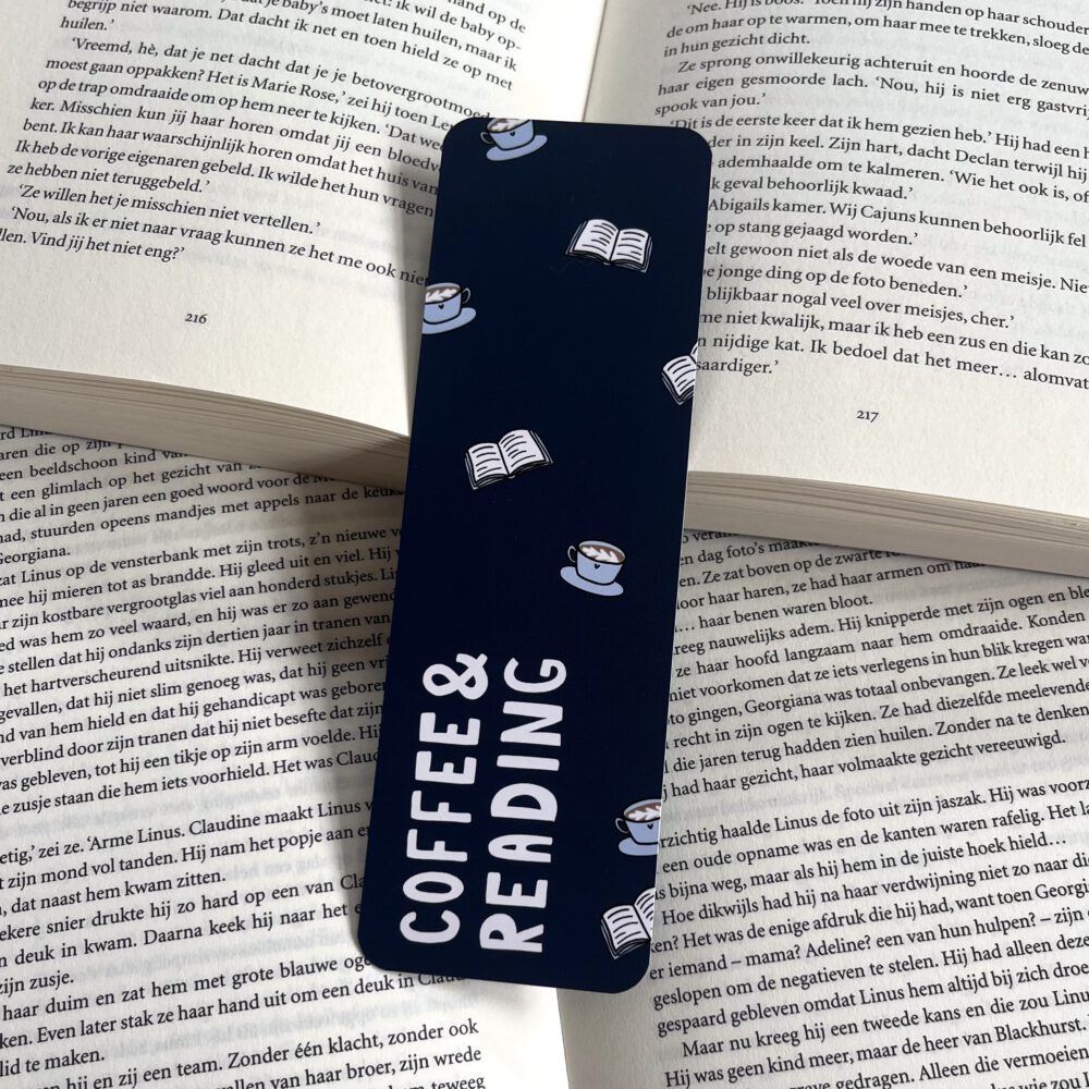 Boekenlegger Coffee & Reading