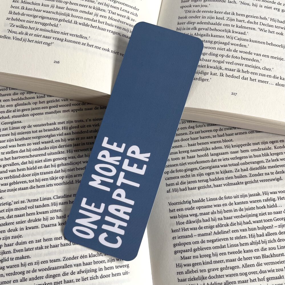 Boekenlegger one more chapter